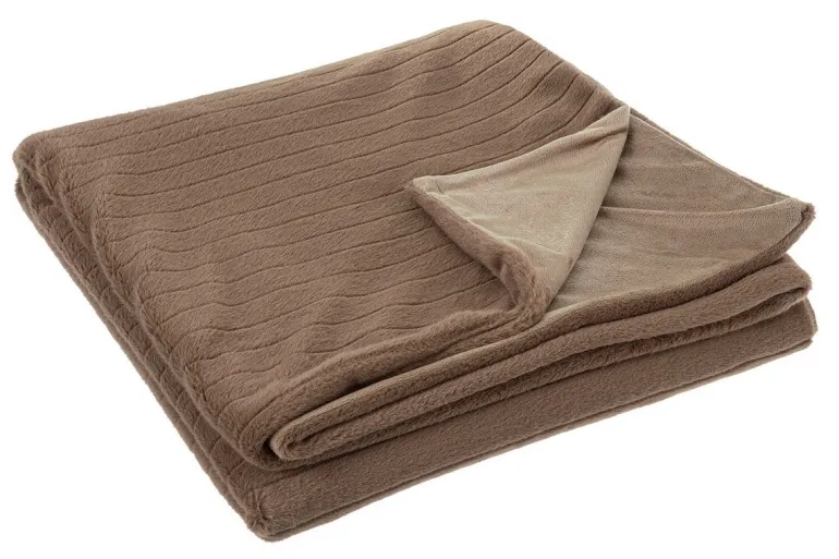 PLAID ESSENTIAL MARRONE 180X150