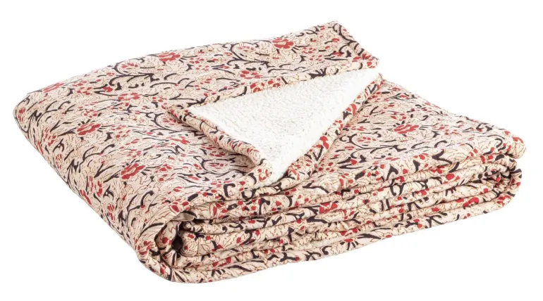 PLAID LORIENT AVORIO C-FIORE PIC 130X180