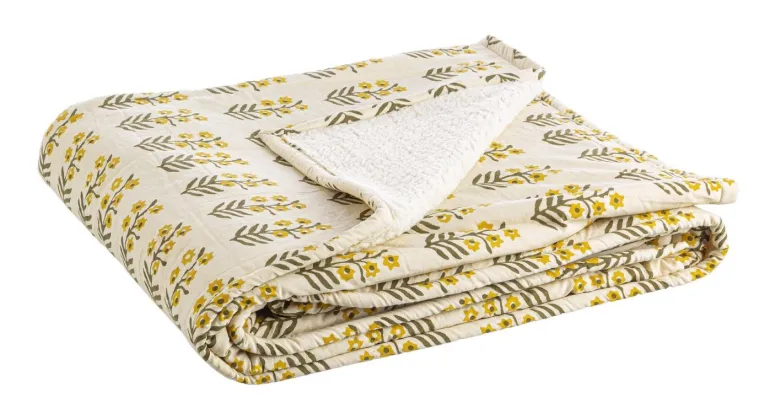 PLAID REIMS AVORIO C-FIORE 130X180