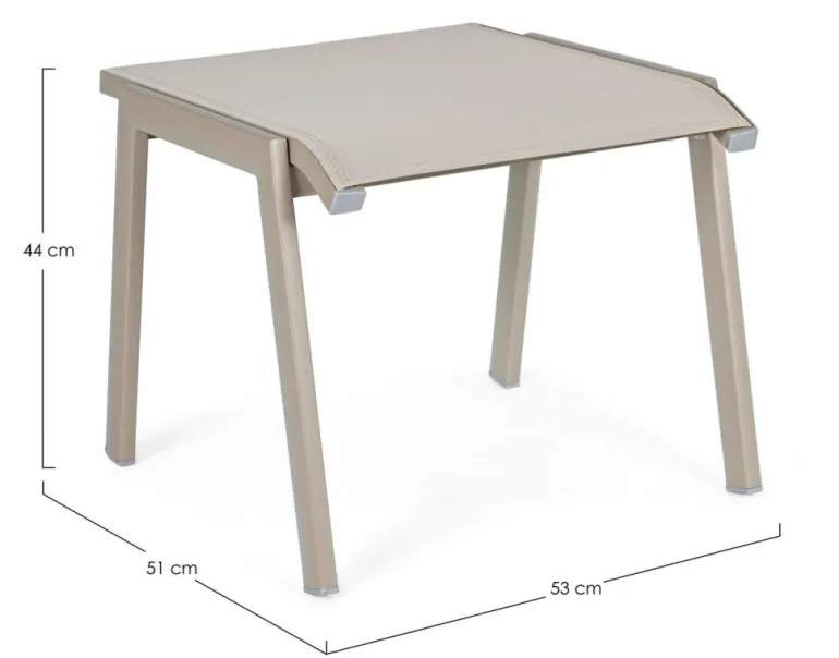 POGGIAPIEDI IN ALLUMINIO IMPILABILE TORTORA GK51 - VICTOR