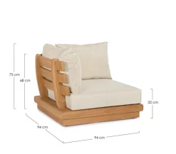 POLTRONA ANGOLO C-C DELGADA