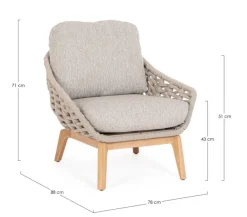 POLTRONA BEIGE - TAMIRES