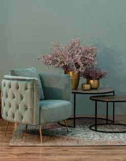 POLTRONA BLU TURCHESE - TENBURY