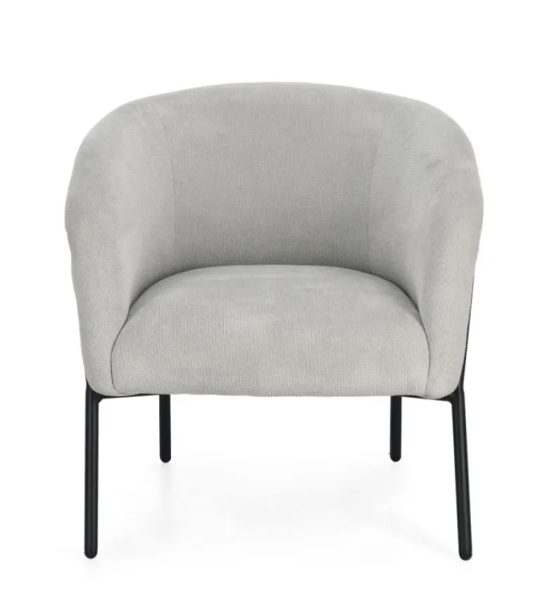 POLTRONA CAMILA GRIGIO CHIARO