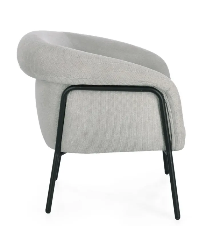 POLTRONA CAMILA GRIGIO CHIARO