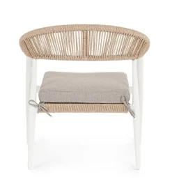 POLTRONA C-BR C-C JANDIA BIANCO/BEIGE