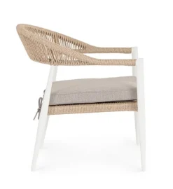 POLTRONA C-BR C-C JANDIA BIANCO/BEIGE