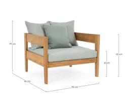 POLTRONA C-C KOBO AQUA - FSC