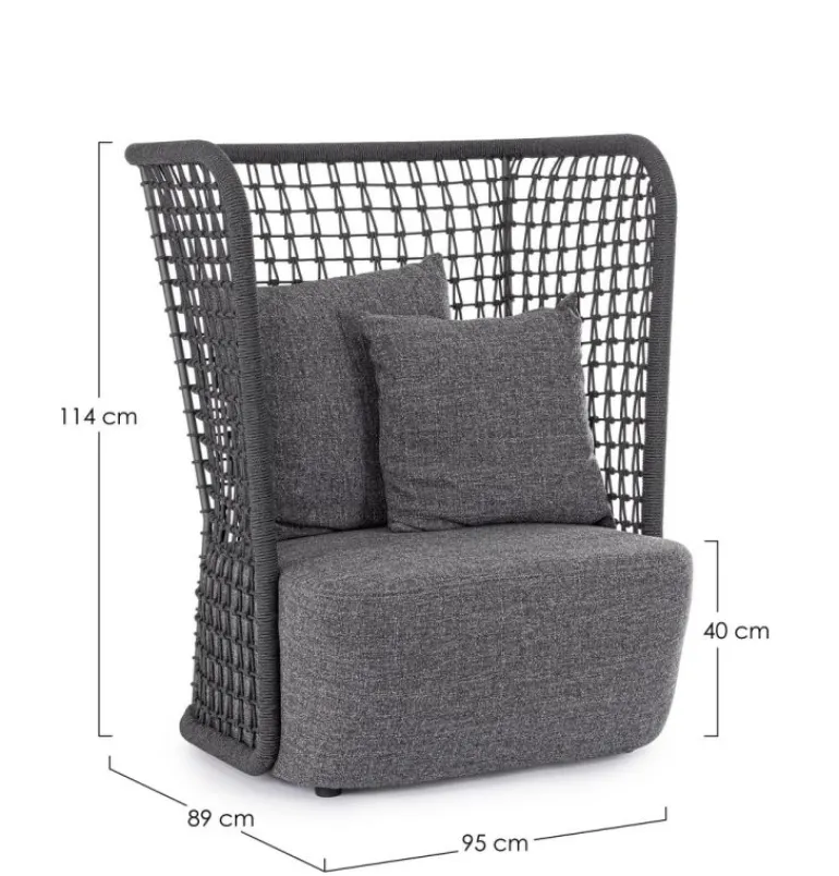 POLTRONA C-C KOLLAR ANTRACITE