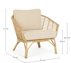 POLTRONA CON CUSCINI - MABEL