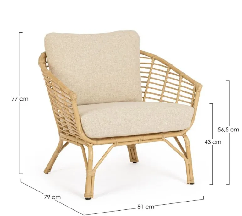 POLTRONA CON CUSCINI - MABEL