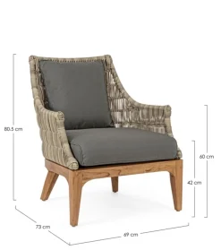 POLTRONA CON CUSCINO - KEILANI