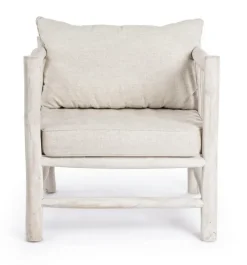 POLTRONA CON CUSCINO IN TEAK - SAHEL