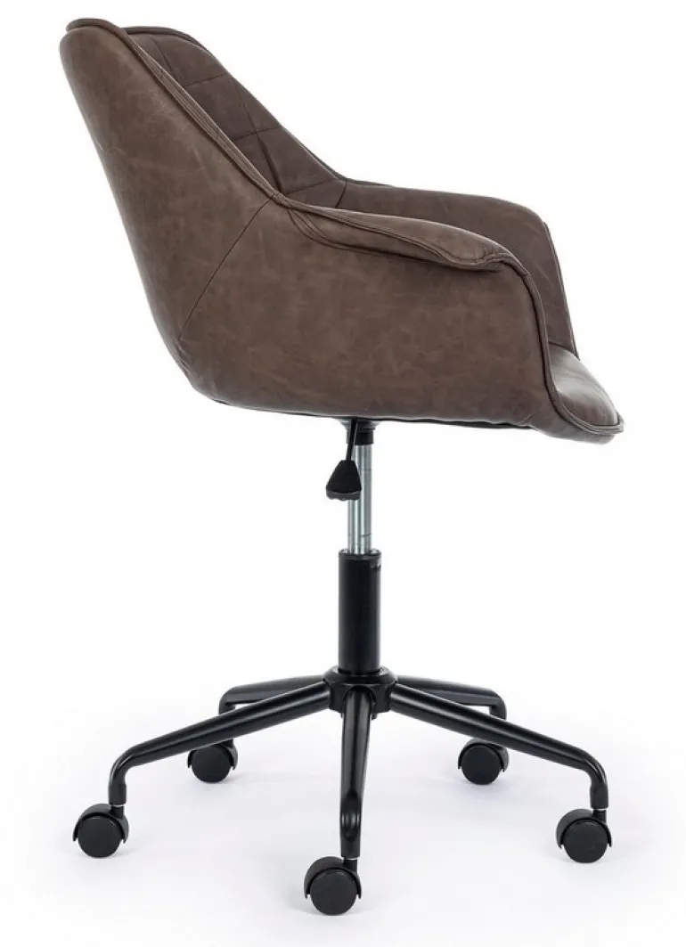 POLTRONA DA UFFICIO MARRONE - JOSHUA