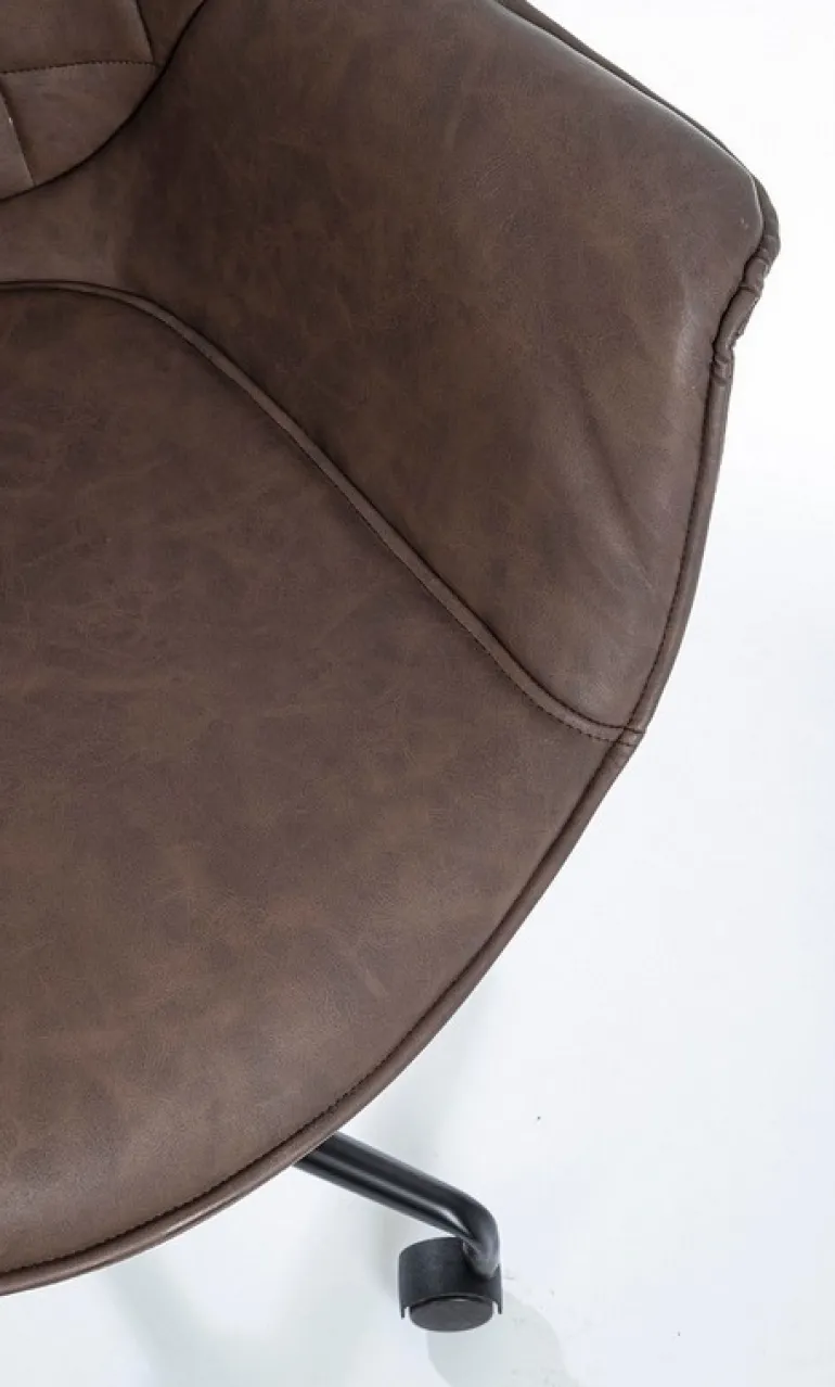 POLTRONA DA UFFICIO MARRONE - JOSHUA