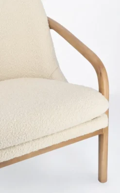 POLTRONA EFFETTO BOUCLE' PURE - ELAIDE