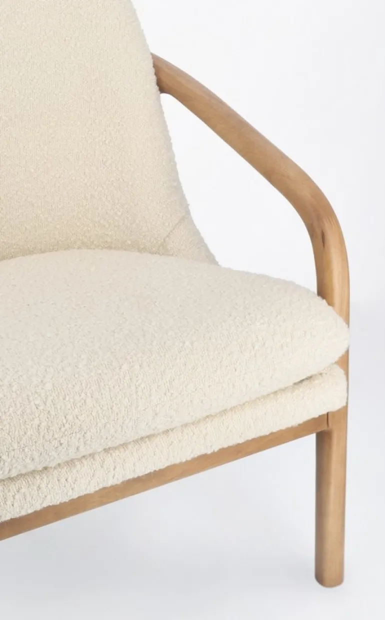 POLTRONA EFFETTO BOUCLE' PURE - ELAIDE