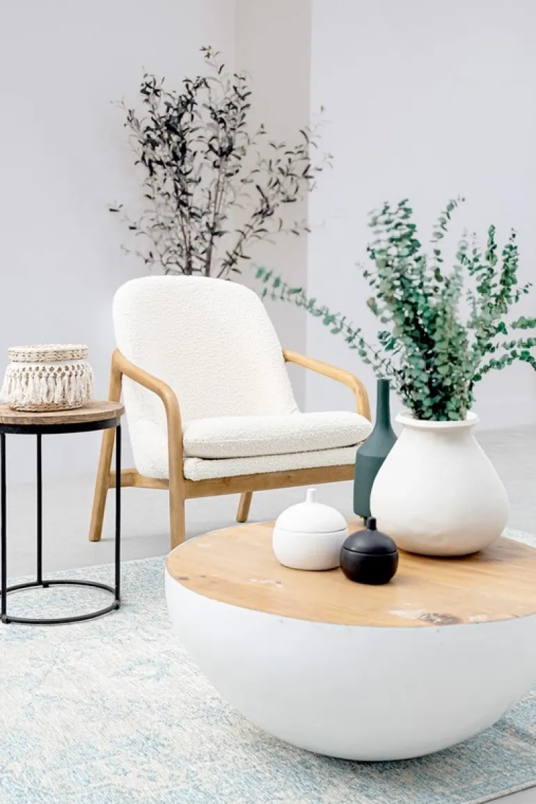 POLTRONA EFFETTO BOUCLE' PURE - ELAIDE