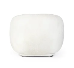 POLTRONA EFFETTO BOUCLE' BIANCO - TECLA