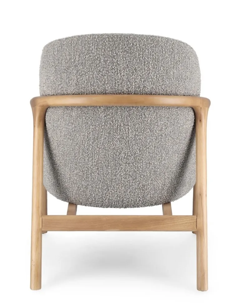 POLTRONA EFFETTO BOUCLE' STONE - ELAIDE