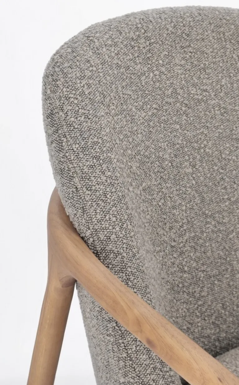 POLTRONA EFFETTO BOUCLE' STONE - ELAIDE