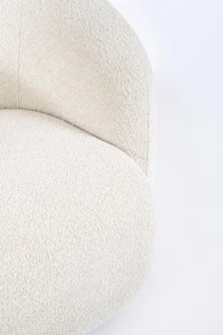 POLTRONA EFFETTO BOUCLE' NATURALE - TECLA