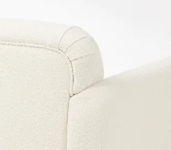 POLTRONA EFFETTO BOUCLE' NATURALE - DETROIT