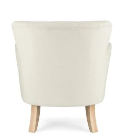 POLTRONA EFFETTO BOUCLE' PANNA - ORLINS