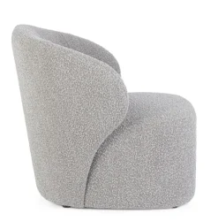 POLTRONA EFFETTO BUCLE' GRIGIO - BABILA