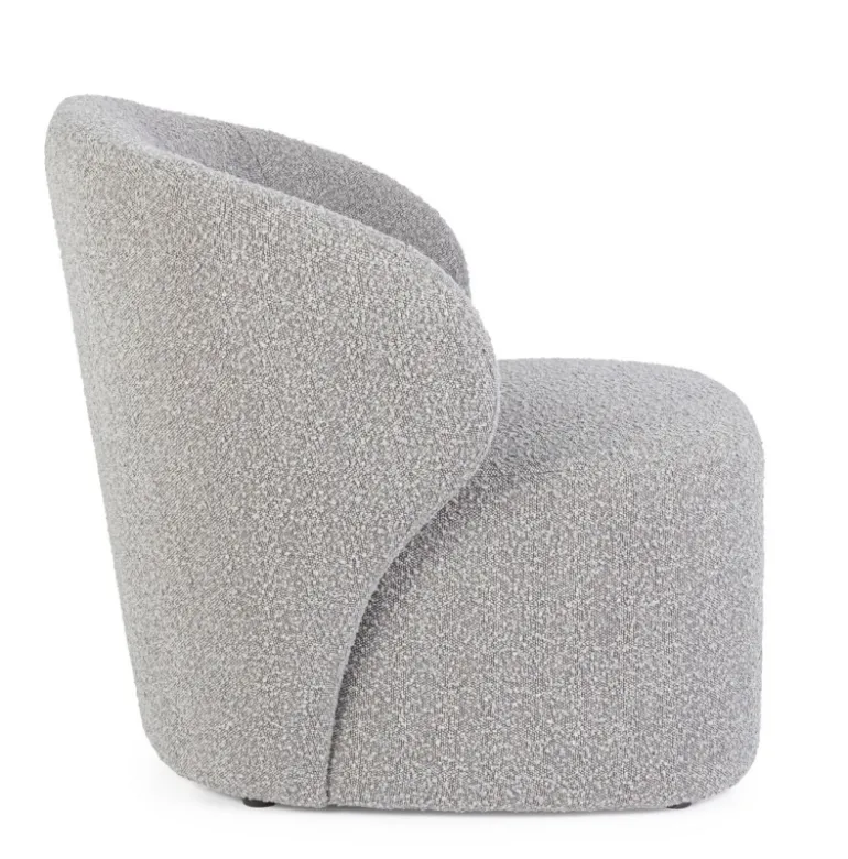 POLTRONA EFFETTO BUCLE' GRIGIO - BABILA