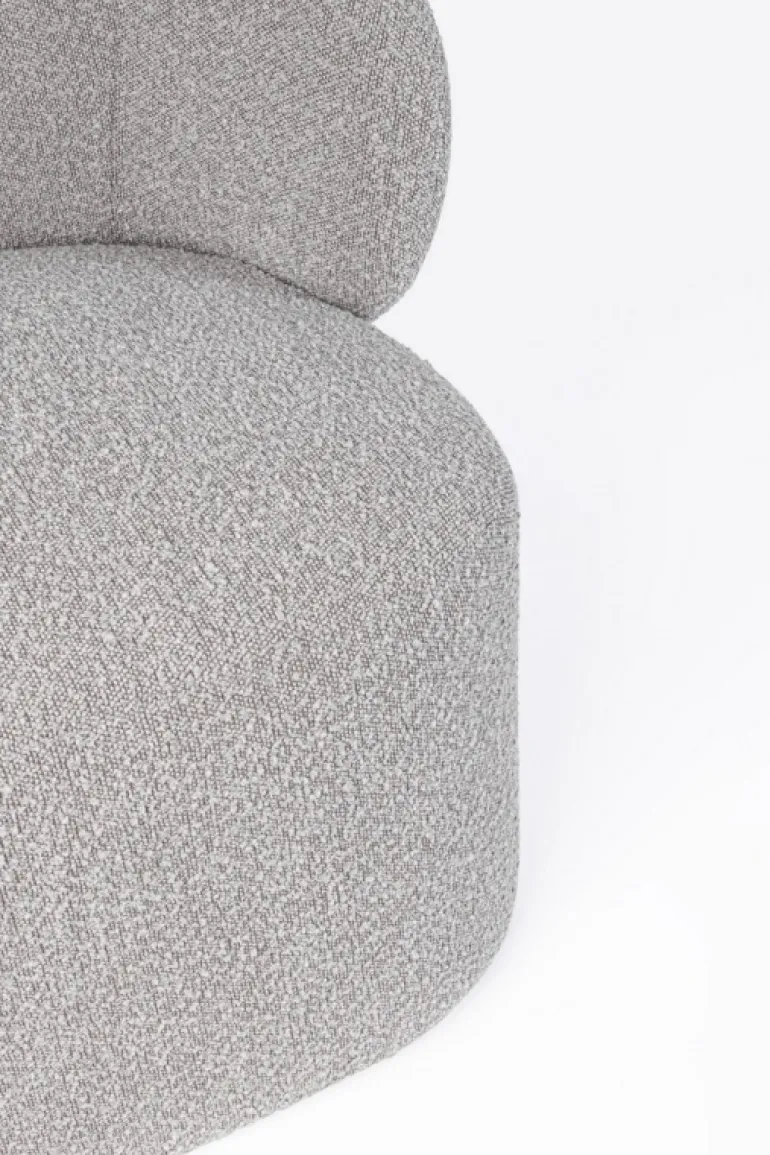 POLTRONA EFFETTO BUCLE' GRIGIO - BABILA