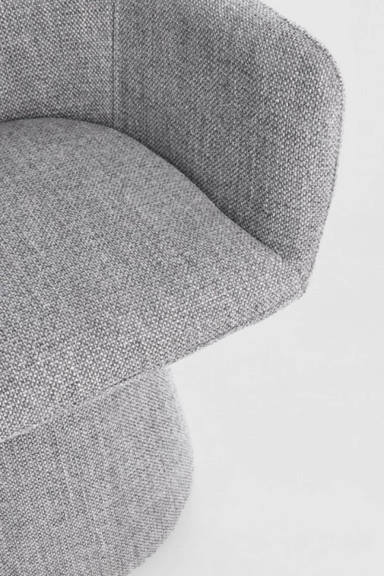 POLTRONA GIREVOLE GRIGIO SCURO - LOTTIE