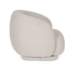 POLTRONA GIREVOLE BRITTANY NATURALE