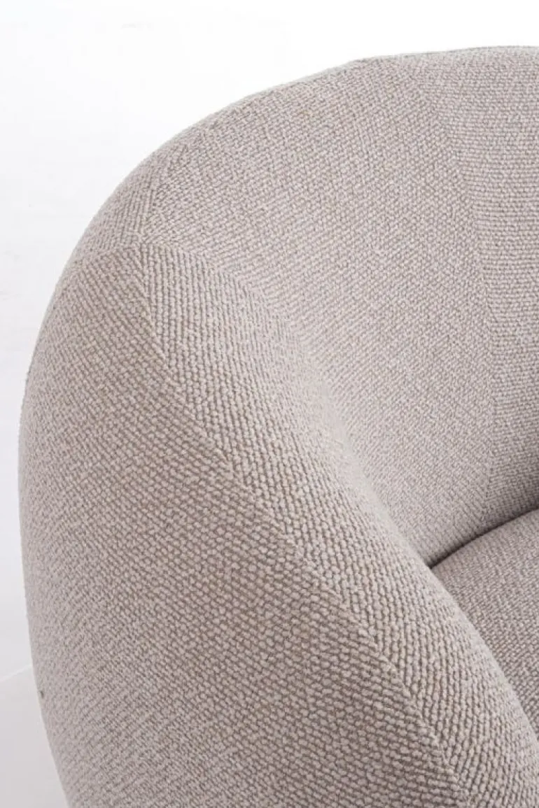 POLTRONA GIREVOLE BRITTANY NATURALE