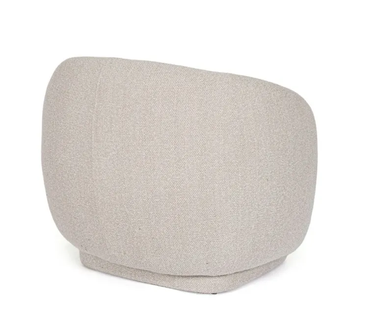 POLTRONA GIREVOLE BRITTANY NATURALE