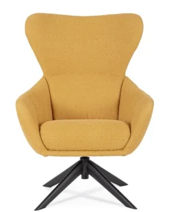 POLTRONA GIREVOLE HAILEY SENAPE