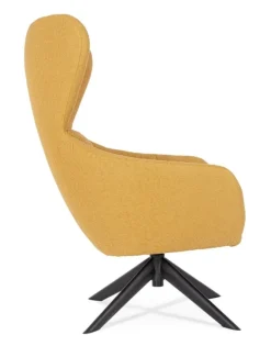 POLTRONA GIREVOLE HAILEY SENAPE