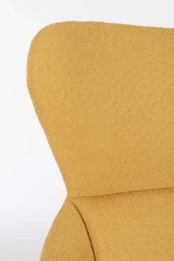 POLTRONA GIREVOLE HAILEY SENAPE