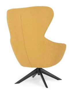 POLTRONA GIREVOLE HAILEY SENAPE