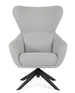 POLTRONA GIREVOLE HAILEY GRIGIO