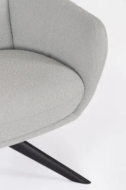 POLTRONA GIREVOLE HAILEY GRIGIO