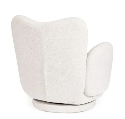 POLTRONA GIREVOLE HARPER BIANCO