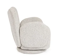 POLTRONA GIREVOLE HARPER GRIGIO CHIARO