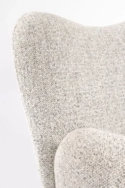 POLTRONA GIREVOLE HARPER GRIGIO CHIARO