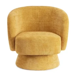 POLTRONA GIREVOLE JULIENNE SENAPE