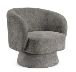 POLTRONA GIREVOLE JULIENNE GRIGIO SCURO