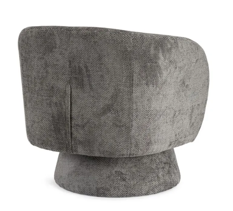 POLTRONA GIREVOLE JULIENNE GRIGIO SCURO