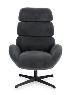 POLTRONA GIREVOLE VIOLANTE NERO