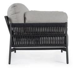 POLTRONA IN ALLUMINIO ANTRACITE QS22/GRAPHITE- PARDIS