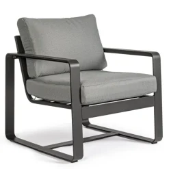 POLTRONA IN ALLUMINIO ANTRACITE YK13 - MERRIGAN